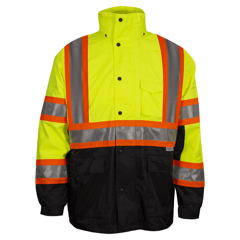 RAF Class 3 Contrasting Trim HiVis Parka - National Safety Gear