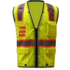 Custom Printed Safety Vest With IPad/Tablet Pocket