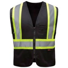 GSS Enhanced Visibility Economy Vest - Black