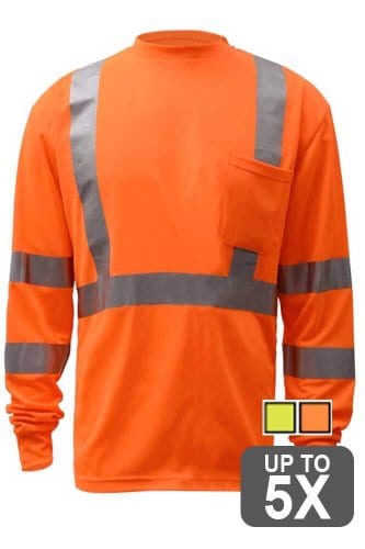 GSS Long Sleeve Class 3 Safety Shirt | National Safety Gear
