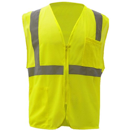 GSS Class 2 Zipper Safety Vest - National Safety Gear