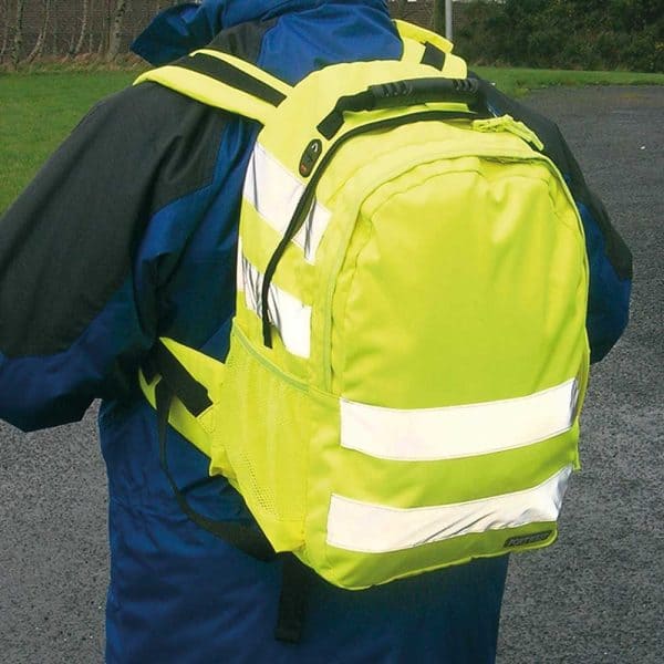 Hi-Vis Backpack great for motorcycle