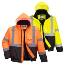 Portwest Two-Tone Hi-Vis Bomber Jacket Class 3