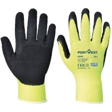 Portwest Latex Foam Hi-Vis Grip Glove