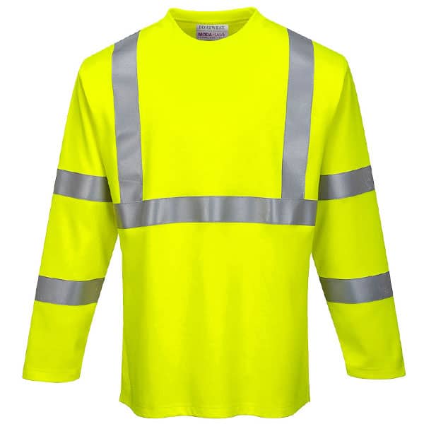 Portwest Flame Resistant Class 3 Long Sleeve Safety Shirt - National ...
