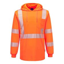 Safety Orange Hi Vis Hooded Shirt