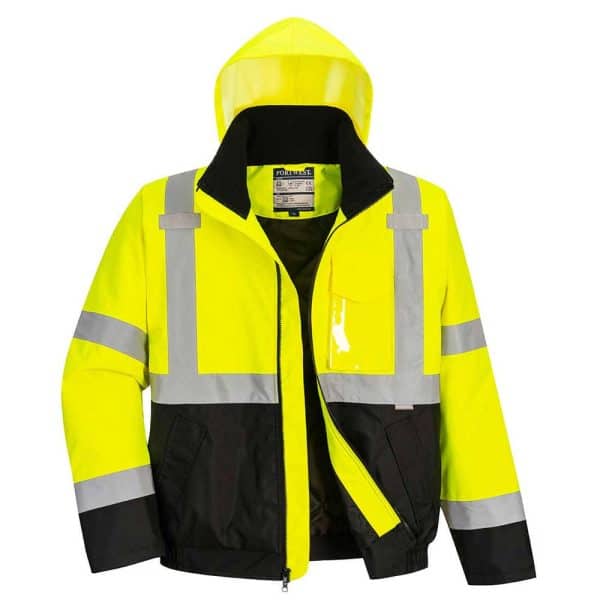 Portwest Safety Green Bomber Jacket