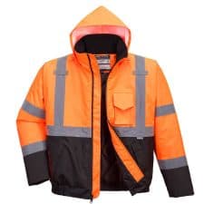 Portwest Safety Orange Bomber Jacket