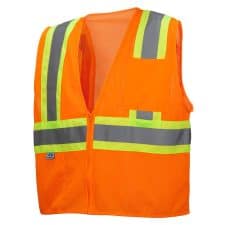 Pyramwx Two-Tone Safety Orange Vest