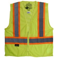 Radians SV225 Class 2 Self Extinguishing Two-Tone Safety Green Vest