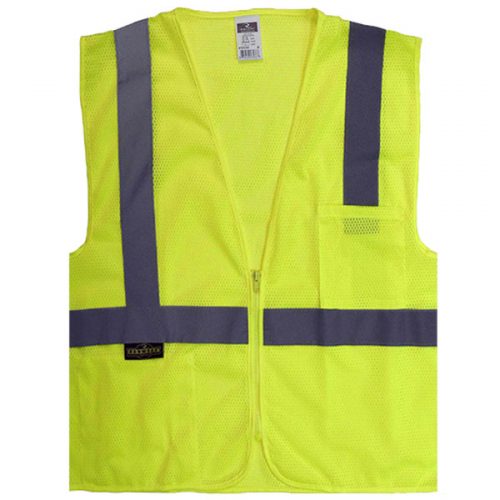 Radians Economy Mesh Zipper Safety Vest with Pockets - National Safety Gear