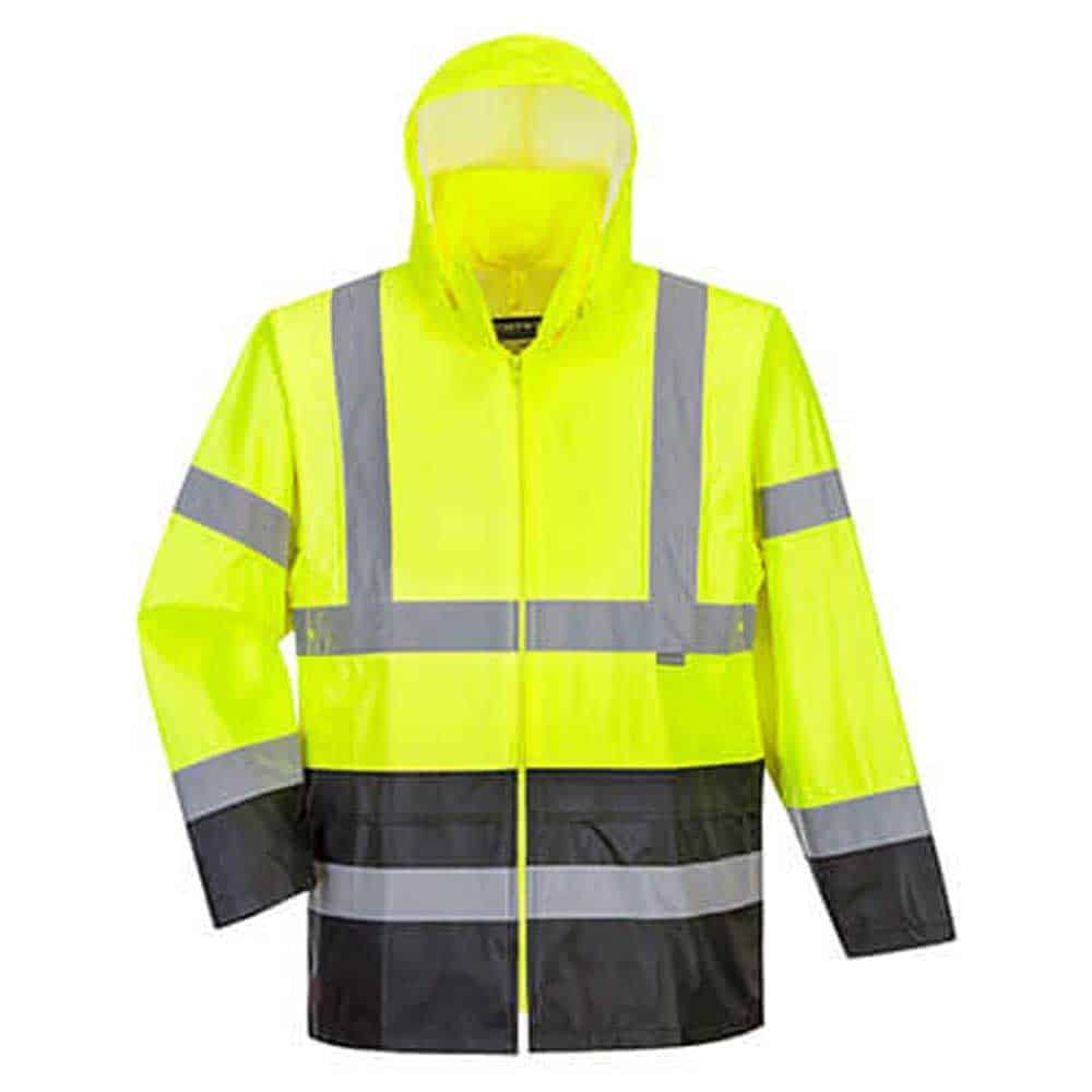 Portwest Hi-Vis Classic Contrast Class 3 Rain Jacket - National Safety Gear